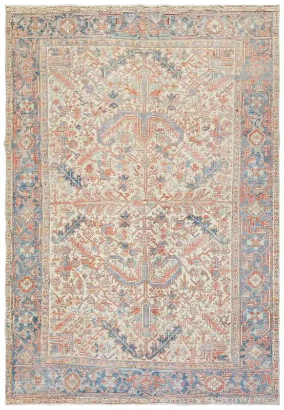 Vintage Heriz Handwoven Tribal Rug, J69976