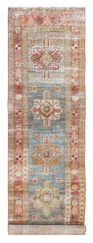 Vintage Heriz Handwoven Tribal Rug, J75888