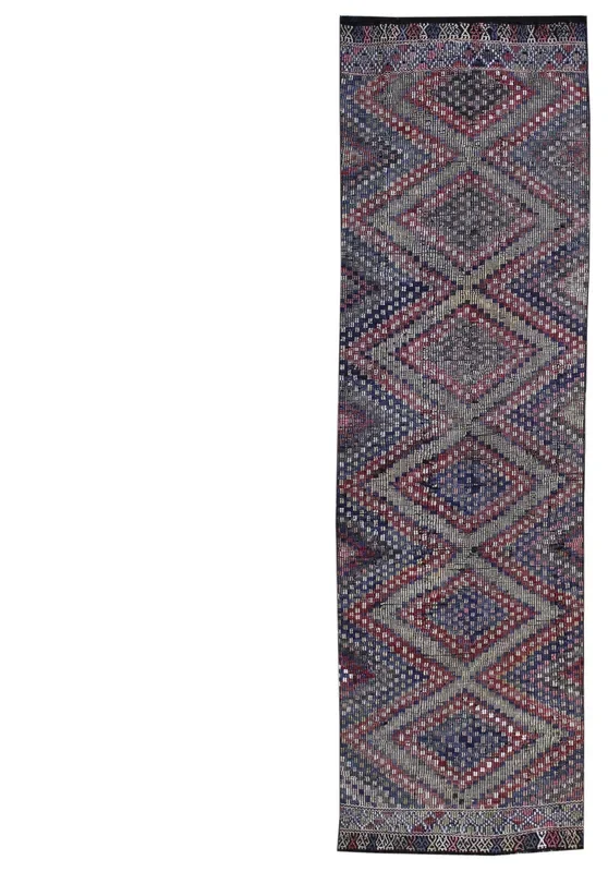 Vintage Jijim Handwoven Tribal Rug, J59093