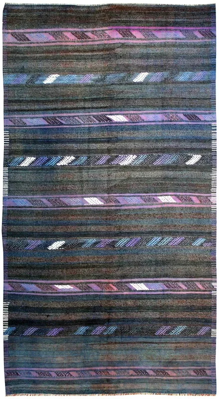 Vintage Jijim Handwoven Tribal Rug, J64698