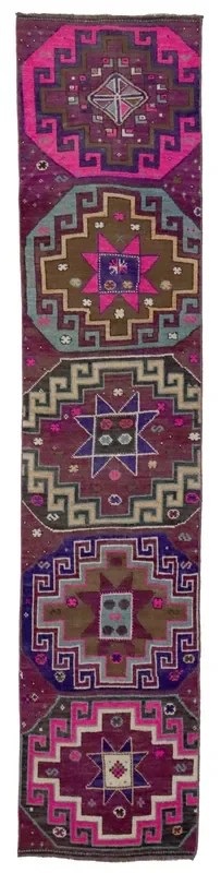 Vintage Kars Handwoven Tribal Rug, J66690