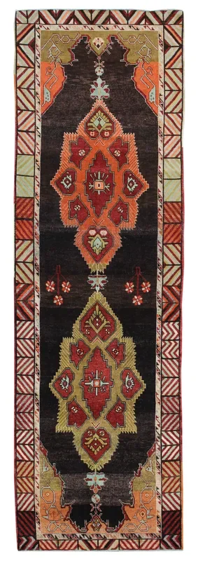 Vintage Konya Handwoven Tribal Rug, J57736