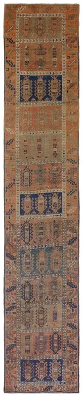 Vintage Melis Handwoven Tribal Rug, J70987