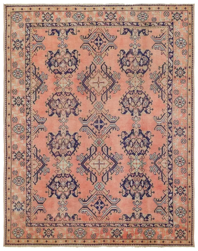 Vintage Oushak Handwoven Tribal Rug, J73092