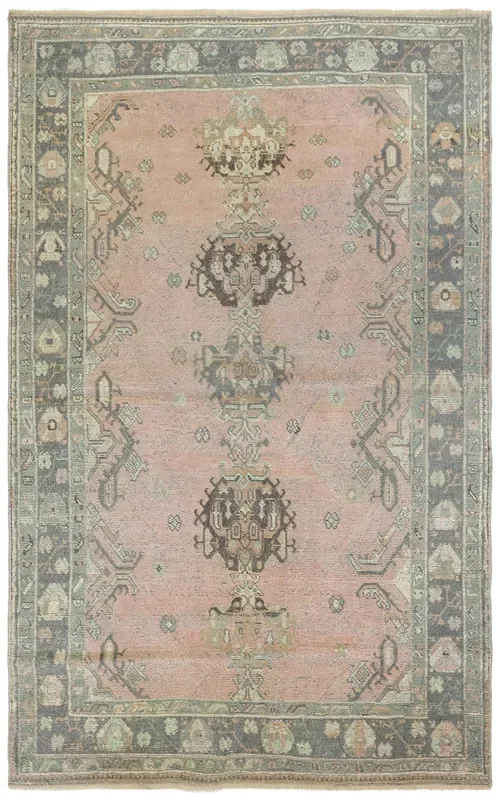 Vintage Oushak Handwoven Tribal Rug, J75163
