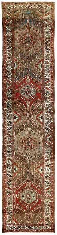 Vintage Serab Handwoven Tribal Rug, J65325