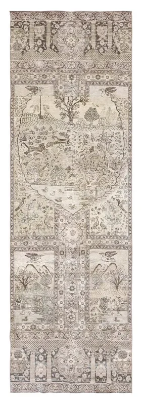 Vintage Tabriz Handwoven Traditional Rug, J75867