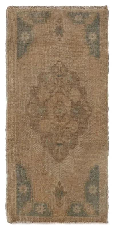 Vintage Yastik Handwoven Tribal Rug, J77838