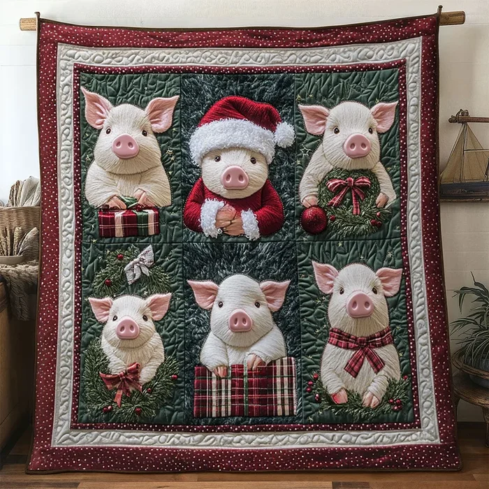 Winter Glow Pig WN2910087CL Quilt