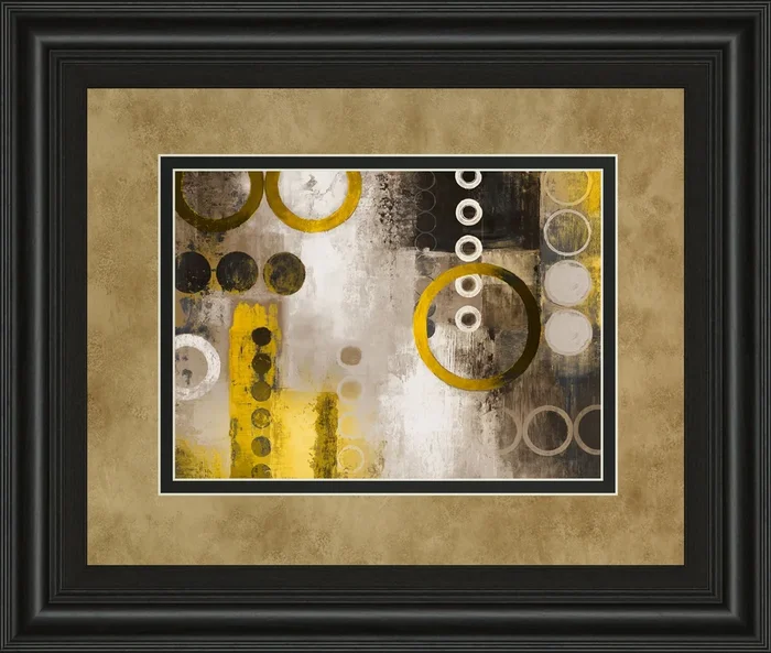 Yellow Liberated By Michael Marcon – Framed Print Wall Art – Gold