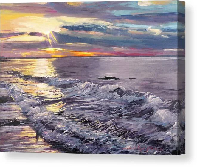 Zuma Beach Shoreline Canvas Print
